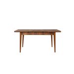 Casa si Gradina - Mobilier - Seturi de mobilier - Seturi living - Set masă extensibilă (5 bucăți), scaune/consolă Hanah Home, PAL melaminat, 130 x 80 x 76 cm, nuc/albastru închis, 869VEL8788 - Infinity.ro