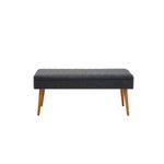 Casa si Gradina - Mobilier - Seturi de mobilier - Seturi living - Set masă extensibilă (6 bucăți), scaune/consolă Hanah Home, PAL melaminat, 130 x 80 x 76 cm, atlantic pine/albastru închis, 869VEL8773 - Infinity.ro