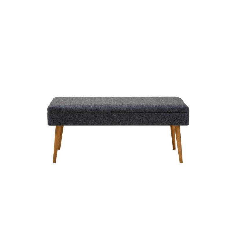 Casa si Gradina - Mobilier - Seturi de mobilier - Seturi living - Set masă extensibilă (6 bucăți), scaune/consolă Hanah Home, PAL melaminat, 130 x 80 x 76 cm, atlantic pine/albastru închis, 869VEL8773 - Infinity.ro