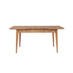 Casa si Gradina - Mobilier - Seturi de mobilier - Seturi living - Set masă extensibilă (6 bucăți), scaune/consolă Hanah Home, PAL melaminat, 130 x 80 x 76 cm, atlantic pine/albastru închis, 869VEL8773 - Infinity.ro