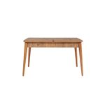 Casa si Gradina - Mobilier - Seturi de mobilier - Seturi living - Set masă extensibilă (6 bucăți), scaune/consolă Hanah Home, PAL melaminat, 130 x 80 x 76 cm, atlantic pine/albastru închis, 869VEL8773 - Infinity.ro