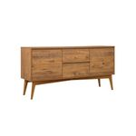 Casa si Gradina - Mobilier - Seturi de mobilier - Seturi living - Set masă extensibilă (6 bucăți), scaune/consolă Hanah Home, PAL melaminat, 130 x 80 x 76 cm, atlantic pine/albastru închis, 869VEL8773 - Infinity.ro