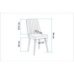 Casa si Gradina - Mobilier - Seturi de mobilier - Seturi living - Set masă extensibilă (6 bucăți), scaune/consolă Hanah Home, PAL melaminat, 130 x 80 x 76 cm, atlantic pine/crem, 869VEL8762 - Infinity.ro