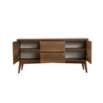 Casa si Gradina - Mobilier - Seturi de mobilier - Seturi living - Set masă extensibilă (6 bucăți), scaune/consolă Hanah Home, PAL melaminat, 130 x 80 x 76 cm, nuc/crem, 869VEL8777 - Infinity.ro