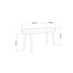 Casa si Gradina - Mobilier - Seturi de mobilier - Seturi living - Set masă extensibilă cu scaune (4 bucăți) Hanah Home, PAL melaminat, 110 x 50 x 75 cm, stejar/verde, 869VEL8834 - Infinity.ro