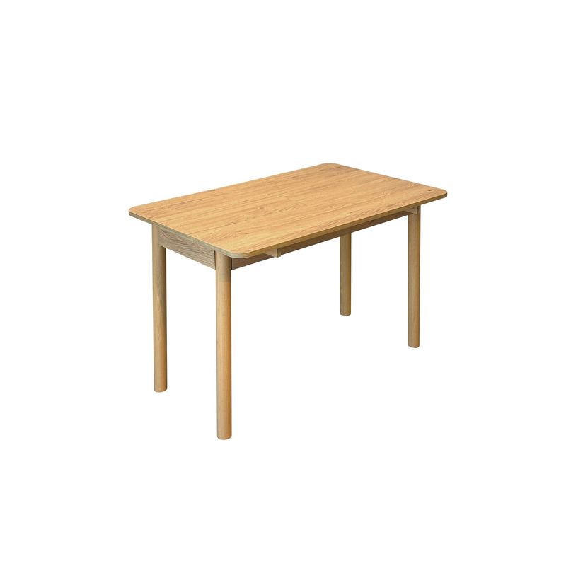 Casa si Gradina - Mobilier - Seturi de mobilier - Seturi living - Set masă extensibilă cu scaune (4 bucăți) Hanah Home, PAL melaminat, 110 x 50 x 75 cm, stejar/verde, 869VEL8834 - Infinity.ro