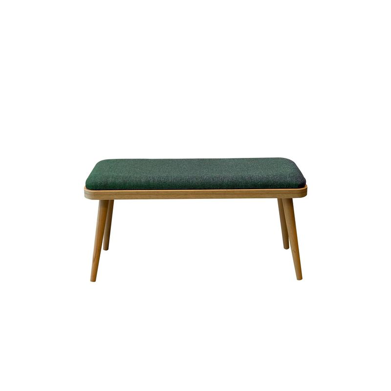 Casa si Gradina - Mobilier - Seturi de mobilier - Seturi living - Set masă extensibilă cu scaune (4 bucăți) Hanah Home, PAL melaminat, 110 x 50 x 75 cm, stejar/verde, 869VEL8834 - Infinity.ro