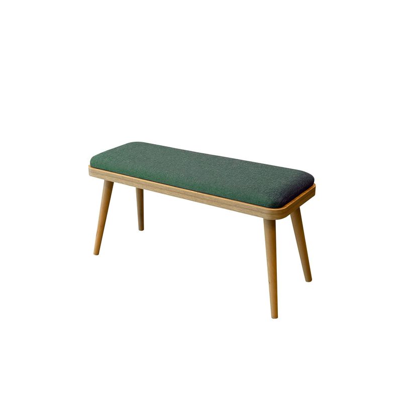 Casa si Gradina - Mobilier - Seturi de mobilier - Seturi living - Set masă extensibilă cu scaune (4 bucăți) Hanah Home, PAL melaminat, 110 x 50 x 75 cm, stejar/verde, 869VEL8834 - Infinity.ro