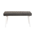 Casa si Gradina - Mobilier - Seturi de mobilier - Seturi living - Set masă extensibilă cu scaune (4 bucăți) Hanah Home, PAL melaminat, 120 x 75 x 77 cm, alb/antracit, 869VEL5260 - Infinity.ro