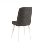 Casa si Gradina - Mobilier - Seturi de mobilier - Seturi living - Set masă extensibilă cu scaune (4 bucăți) Hanah Home, PAL melaminat, 120 x 75 x 77 cm, alb/antracit, 869VEL5260 - Infinity.ro