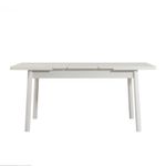 Casa si Gradina - Mobilier - Seturi de mobilier - Seturi living - Set masă extensibilă cu scaune (4 bucăți) Hanah Home, PAL melaminat, 120 x 75 x 77 cm, alb/antracit, 869VEL5260 - Infinity.ro