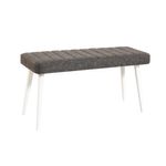 Casa si Gradina - Mobilier - Seturi de mobilier - Seturi living - Set masă extensibilă cu scaune (4 bucăți) Hanah Home, PAL melaminat, 120 x 75 x 77 cm, alb/antracit, 869VEL5260 - Infinity.ro