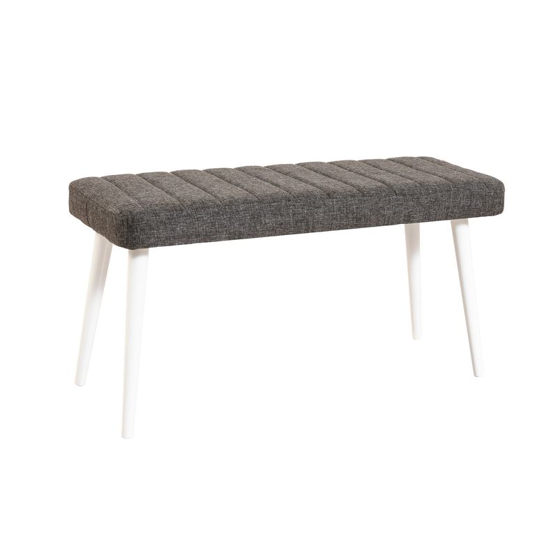 Casa si Gradina - Mobilier - Seturi de mobilier - Seturi living - Set masă extensibilă cu scaune (4 bucăți) Hanah Home, PAL melaminat, 120 x 75 x 77 cm, alb/antracit, 869VEL5260 - Infinity.ro
