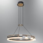 Casa si Gradina - Corpuri si surse de iluminat - Lustre si pendule - Lustră pendul Opviq din metal și acrilic, antichizat, 120 cm, 414LRC2024 - Infinity.ro