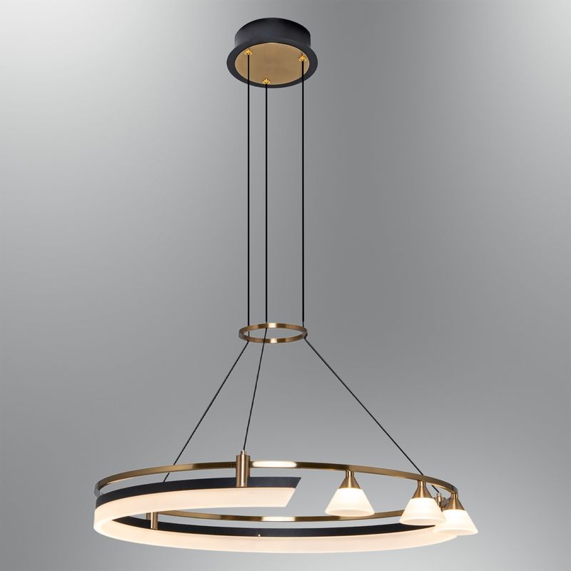 Casa si Gradina - Corpuri si surse de iluminat - Lustre si pendule - Lustră pendul Opviq din metal și acrilic, antichizat, 120 cm, 414LRC2024 - Infinity.ro