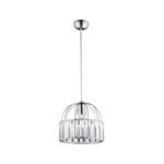 Casa si Gradina - Corpuri si surse de iluminat - Lustre si pendule - Lustră pendul Opviq din metal și sticlă, crom, 1xE27, Ø10 x 23 cm, 433NUV1132 - Infinity.ro