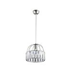 Casa si Gradina - Corpuri si surse de iluminat - Lustre si pendule - Lustră pendul Opviq din metal și sticlă, crom, 1xE27, Ø10 x 23 cm, 433NUV1132 - Infinity.ro