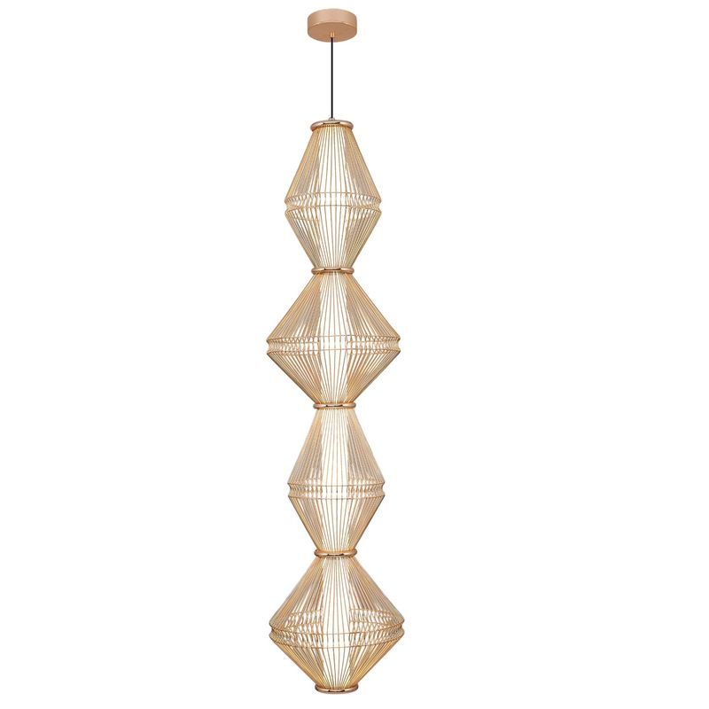 Casa si Gradina - Corpuri si surse de iluminat - Lustre si pendule - Lustră pendul Opviq din metal și acrilic, galben, 200 cm, 701CHD1671 - Infinity.ro
