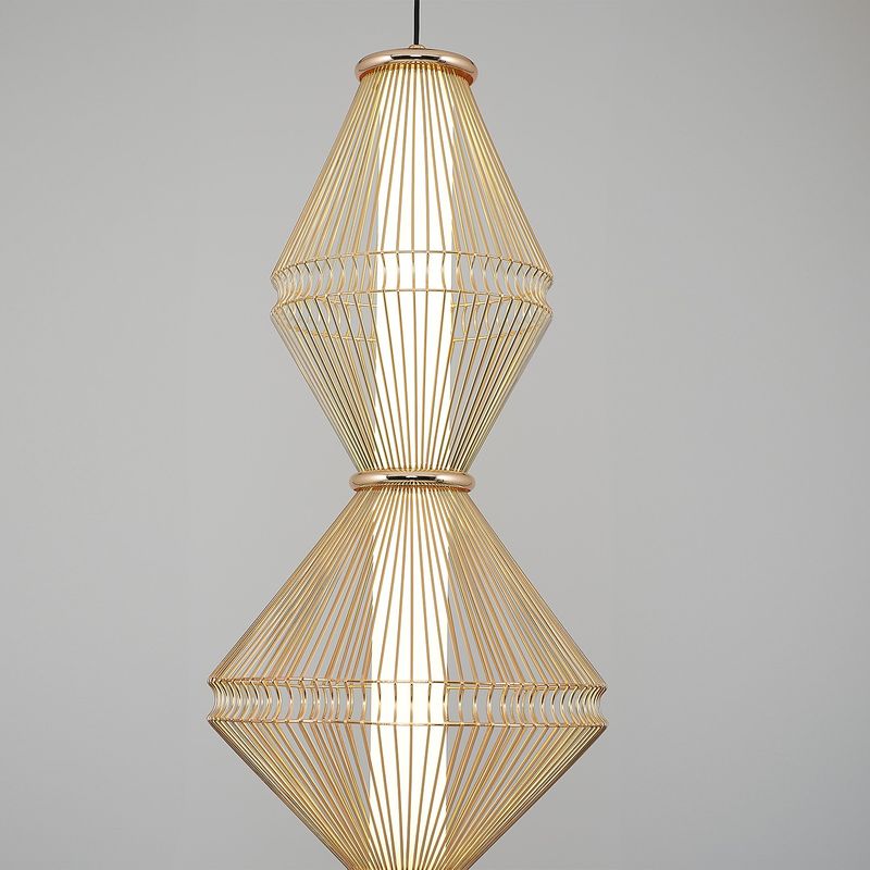 Casa si Gradina - Corpuri si surse de iluminat - Lustre si pendule - Lustră pendul Opviq din metal și acrilic, galben, 200 cm, 701CHD1671 - Infinity.ro