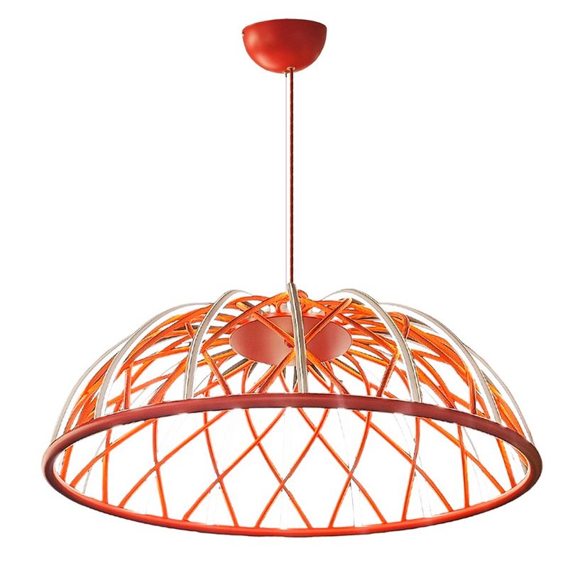Casa si Gradina - Corpuri si surse de iluminat - Lustre si pendule - Lustră pendul Opviq din metal și acrilic, roșu, 120 cm, 414LRC2041 - Infinity.ro