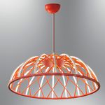 Casa si Gradina - Corpuri si surse de iluminat - Lustre si pendule - Lustră pendul Opviq din metal și acrilic, roșu, 120 cm, 414LRC2041 - Infinity.ro