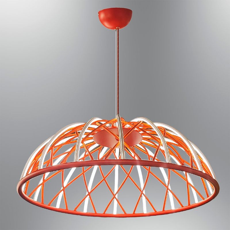 Casa si Gradina - Corpuri si surse de iluminat - Lustre si pendule - Lustră pendul Opviq din metal și acrilic, roșu, 120 cm, 414LRC2041 - Infinity.ro
