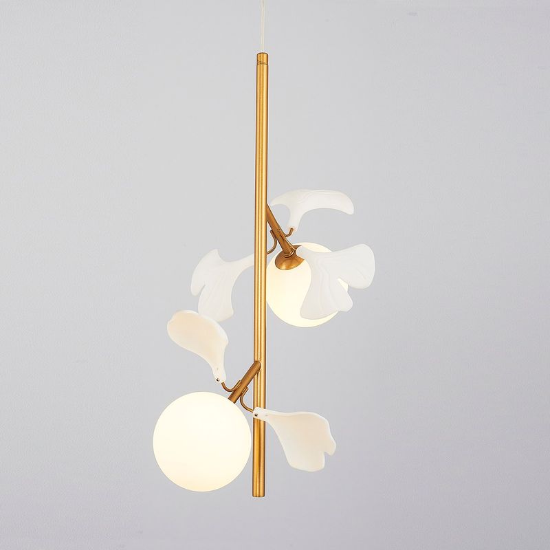 Casa si Gradina - Corpuri si surse de iluminat - Lustre si pendule - Lustră pendul Opviq din metal și sticlă, galben, 120 cm, 701CHD1381 - Infinity.ro