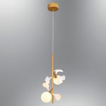 Casa si Gradina - Corpuri si surse de iluminat - Lustre si pendule - Lustră pendul Opviq din metal și sticlă, galben, 120 cm, 701CHD1381 - Infinity.ro