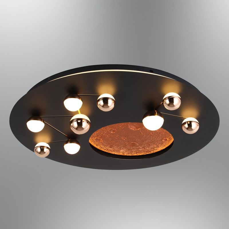 Casa si Gradina - Corpuri si surse de iluminat - Lustre si pendule - Lustră pendul Opviq din metal și acrilic, negru, 5 cm, 701CHD1688 - Infinity.ro