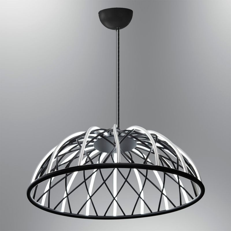 Casa si Gradina - Corpuri si surse de iluminat - Lustre si pendule - Lustră pendul Opviq din metal și acrilic, negru, 120 cm, 414LRC2039 - Infinity.ro