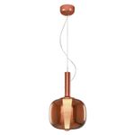 Casa si Gradina - Corpuri si surse de iluminat - Lustre si pendule - Lustră pendul Opviq din metal și sticlă, rose auriu, 28 x 120 cm, 414LRC1948 - Infinity.ro