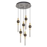 Casa si Gradina - Corpuri si surse de iluminat - Lustre si pendule - Lustră pendul Opviq din metal și sticlă, platinum, 120 cm, 414LRC1970 - Infinity.ro