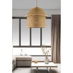 Casa si Gradina - Corpuri si surse de iluminat - Lustre si pendule - Lustră pendul Opviq din plastic, bej/auriu, 1xE27, Ø25 x 25 cm, 433NUV1154 - Infinity.ro