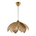 Casa si Gradina - Corpuri si surse de iluminat - Lustre si pendule - Lustră pendul Opviq din plastic, bej/auriu, 1xE27, Ø23 x 23 cm, 433NUV1168 - Infinity.ro