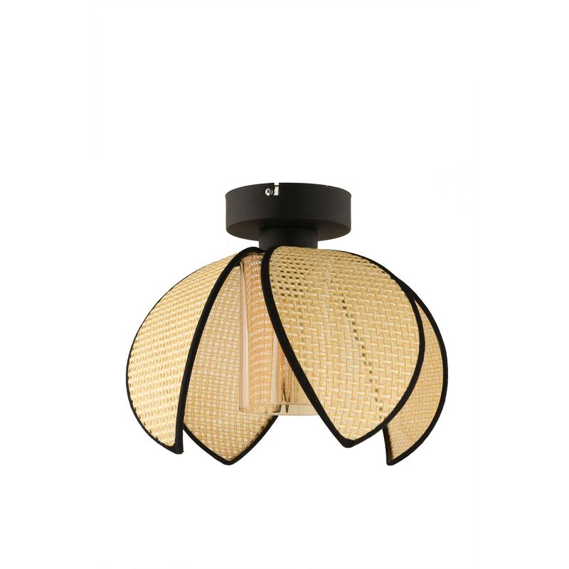 Casa si Gradina - Corpuri si surse de iluminat - Lustre si pendule - Lustră pendul Opviq din metal, crem/negru, 1xE27, Ø26 x 20 cm, 433NUV1160 - Infinity.ro