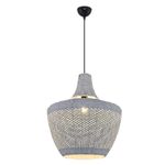 Casa si Gradina - Corpuri si surse de iluminat - Lustre si pendule - Lustră pendul Opviq din plastic și ratan, alb, 120 cm, 701CHD1808 - Infinity.ro