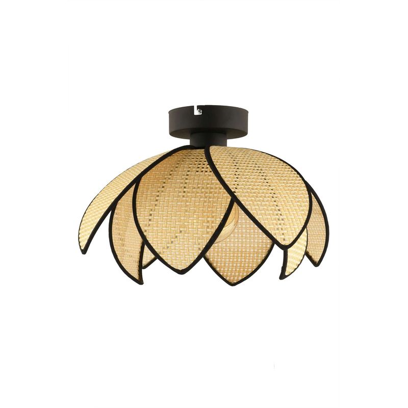 Casa si Gradina - Corpuri si surse de iluminat - Lustre si pendule - Lustră pendul Opviq din metal, crem/negru, 1xE27, Ø40 x 20 cm, 433NUV1163 - Infinity.ro