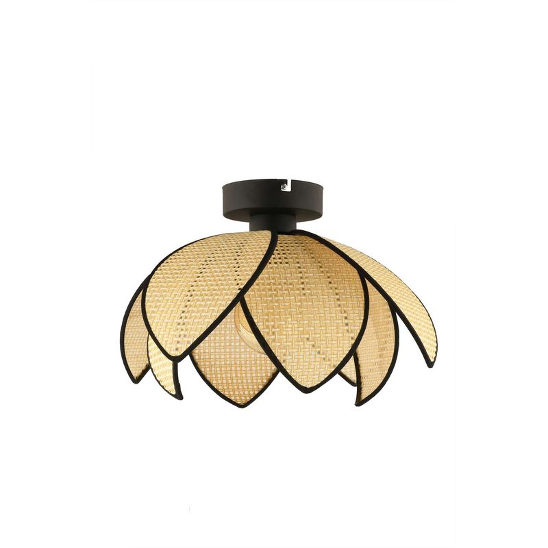 Casa si Gradina - Corpuri si surse de iluminat - Lustre si pendule - Lustră pendul Opviq din metal, crem/negru, 1xE27, Ø40 x 20 cm, 433NUV1163 - Infinity.ro