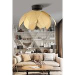 Casa si Gradina - Corpuri si surse de iluminat - Lustre si pendule - Lustră pendul Opviq din metal, crem/negru, 1xE27, Ø40 x 20 cm, 433NUV1162 - Infinity.ro