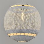 Casa si Gradina - Corpuri si surse de iluminat - Lustre si pendule - Lustră pendul Opviq din plastic și ratan, alb, 120 cm, 701CHD1797 - Infinity.ro