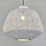 Casa si Gradina - Corpuri si surse de iluminat - Lustre si pendule - Lustră pendul Opviq din plastic și ratan, alb, 120 cm, 701CHD1782 - Infinity.ro