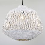 Casa si Gradina - Corpuri si surse de iluminat - Lustre si pendule - Lustră pendul Opviq din plastic și ratan, alb, 120 cm, 701CHD1782 - Infinity.ro