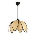 Casa si Gradina - Corpuri si surse de iluminat - Lustre si pendule - Lustră pendul Opviq din plastic, crem/negru, 1xE27, Ø26 x 26 cm, 433NUV1170 - Infinity.ro