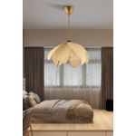 Casa si Gradina - Corpuri si surse de iluminat - Lustre si pendule - Lustră pendul Opviq din plastic, crem/auriu, 1xE27, Ø23 x 23 cm, 433NUV1166 - Infinity.ro