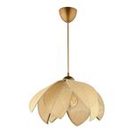 Casa si Gradina - Corpuri si surse de iluminat - Lustre si pendule - Lustră pendul Opviq din plastic, crem/auriu, 1xE27, Ø23 x 23 cm, 433NUV1166 - Infinity.ro