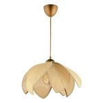 Casa si Gradina - Corpuri si surse de iluminat - Lustre si pendule - Lustră pendul Opviq din plastic, crem/auriu, 1xE27, Ø23 x 23 cm, 433NUV1166 - Infinity.ro
