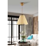 Casa si Gradina - Corpuri si surse de iluminat - Lustre si pendule - Lustră pendul Opviq din plastic, crem/auriu, 1xE27, Ø32 x 25 cm, 433NUV1153 - Infinity.ro