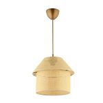 Casa si Gradina - Corpuri si surse de iluminat - Lustre si pendule - Lustră pendul Opviq din plastic, crem/auriu, 1xE27, Ø25 x 25 cm, 433NUV1155 - Infinity.ro