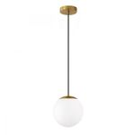 Casa si Gradina - Corpuri si surse de iluminat - Lustre si pendule - Lustră pendul reglabilă Opviq din metal și sticlă, alb antichizat, 1xE27, Ø15 x 15 cm, 780SGN3563 - Infinity.ro