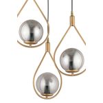 Casa si Gradina - Corpuri si surse de iluminat - Lustre si pendule - Lustră suspendată Opviq din metal și sticlă, antichizat, 3xE27, Ø12 x 12 cm, 433NUV1128 - Infinity.ro